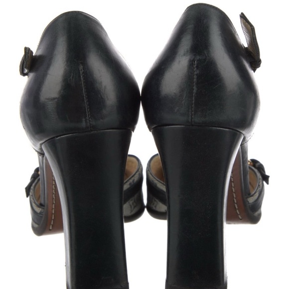 Monogram Mini Lin Pattern Canvas D'Orsay Pumps - Picture 4 of 5